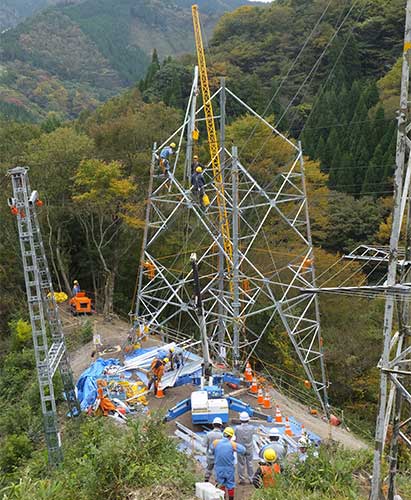 送電部作業風景